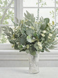 20 Pcs Mixed Artificial Eucalyptus Stems, Realistic Faux Greenery for Vase, Farmhouse Decor, Silk Eucalyptus Leaves, Wedding Floral Fillers silk flower