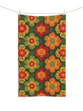 Flower Retro Hand Towel Retro Floral Home Decor Kitchen Idea House Warming Gift New Home Owner Xmas Gift Mom Gift Idea  Gift Basket Idea house warming flower