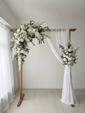 White Rose, Orchid & Wisteria Wedding Arch Flowers Ð Silk Floral Ceremony Decor wedding flower