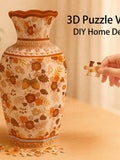 3D Pines & Flowers Puzzle Vase with Stand Ð Unique DIY Home Decor Gift for Flowers Display, House Warming Gift, 3D Assembly Art, Craft Gifts house warming flower