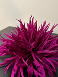 Large Silk flower brooch. Flower pin. Dark pink color. Packed as a gift silk flower