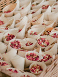 Biodegradable Wedding Confetti | Dried Flower Petal + Recycled Paper Cones | Natural Petal Toss | Dried Flower Confetti | Wedding Decor wedding flower