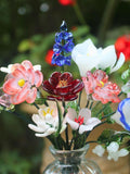 Handblown Glass Birth Month Flower Bouquet Ð Eternal Bloom birthday flower