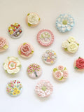 Handmade Ceramic Floral Fridge Magnets, Kitchen Decor Gift FLOWER DELIVERY