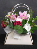 Spring Blossoms in a Box: Floral Gift Bag FLOWER DELIVERY