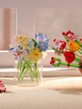 Glass Birth Month Flowers, Birth Flower Gift, Christmas Gift, Glass Christmas Figurines, Glass Flower Bouquet, Gift For Her, Birthday Gift birthday flower