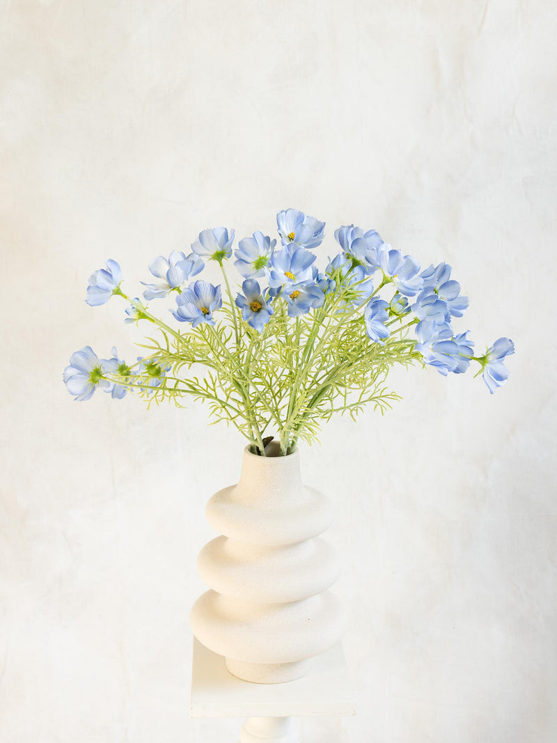 23.6" Light Blue Faux Cosmos Flowers Ð Long Stem Cosmos Bouquet Flowers for Home DŽcor, Baby Shower, Wedding Arrangements &Table Centerpiece silk flower
