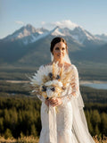 Boho Wedding Bouquet, Bridal Bouquet, Beige Pampas Bouquet, White Rustic Bouquet, Grey Accent Bridal bouquet, Dried flowers bouquet Bouquet