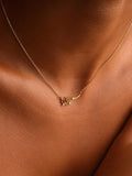Birth flower gold necklace: April Birthflower Pendant, Christmas gifts, mothers day gift, birthday gifts birthday flower