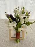 Minimalist Calla Lily & Tulip Wedding Bridal Bouquet Bridesmaid Bouquets Bouquet