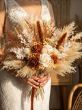 Boho Rust Terracotta Wedding Bouquet, Terracotta Bridesmaid bouquet, Boho Bridal Bouquet, Fall wedding bouquet, Dried flower bouquet Bouquet