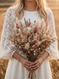 Blush pink Wedding Bouquet, Dried flower Bouquet, Floral bridal Bouquet, Preserved Flowers blush pink Bouquet, Bridesmaid Bouquet Gift Bouquet