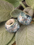 EUROPEAN CHARM BEAD Custom Keepsake made from your Wedding or Memorial Flowers / Pet Cremains / Fur sympathy flower