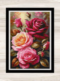 Rose Cross Stitch Pattern Love & Romance - PDF Download Love Romance Flower