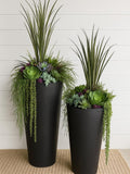 Set of 2 Faux Succulent Planter Drop Ins, Small and Large Faux Urn Filler , Planters, Urn Filler for Summer, Potted Faux Plant, Porch Decor faux plants