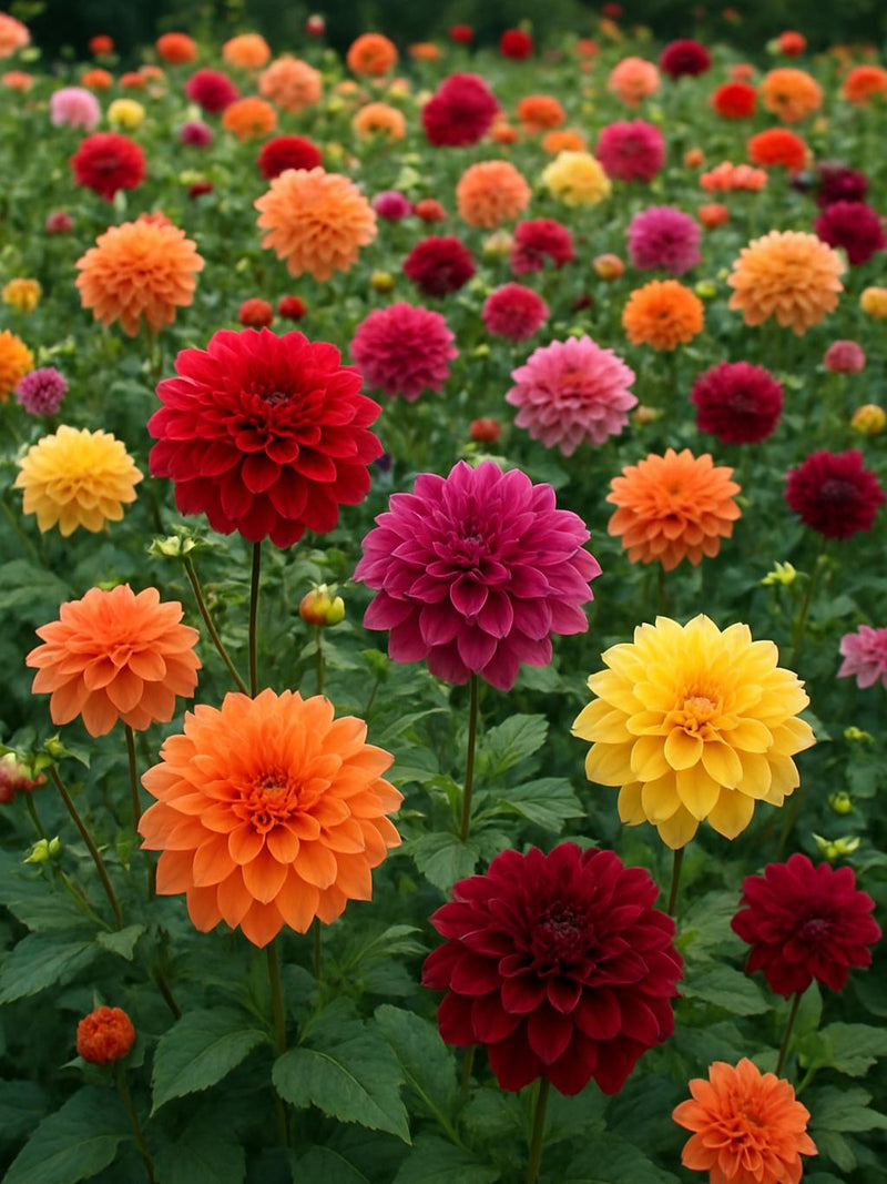 50 Dahlia Pinnata Seeds ¥ Multicolored Flowers ¥ Colorful Garden ¥ Easy to Grow ¥ Decorative Perennial Plant ¥ Dahlia Seeds flower seeds