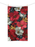 Flower Colorful Hand Towel Red Flower Home Decor House Warming Gift New Home Owner Xmas Gift Mom Gift Idea  Wedding Gift Anniversary house warming flower