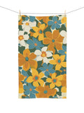 Retro Yellow Flower Hand Towel Floral Kitchen Decor Bathroom House Warming Gift New Home Owner Xmas Gift Mom Gift Idea  Gift Basket Idea house warming flower