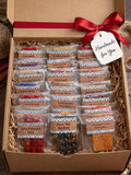 Sample 24 Different Scents | Highly Scented Artisan Wax Melts Sample Box | Valentine's Day Gift | Mother's Day Gift silk flower