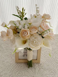 Romantic Blush Floral Bridal Bouquet with White Calla Lilies Bridesmaid Bouquets Bouquet