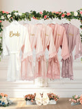 Bridal Getting Ready Robe, Bridesmaid Robes for Bridal Party, Matching Flower Girl Robe birthday flower