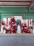Burgundy Hanging Amaranthus rose Artificial Flower Arrangement: Wedding Decor wedding flower
