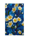 White Flower Blue Hand Towel Floral Kitchen Decor Gift Idea house warming gift wedding anniversary Home Decor Present house warming flower