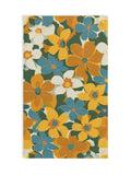 Retro Yellow Flower Hand Towel Floral Kitchen Decor Bathroom house warming gift wedding anniversary Home Decor Present house warming flower