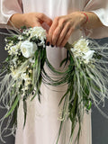 Purses Wedding Bouquet, Dried Flowers Crescent Bouquet, Floral Hoop Bouquet for Bride and Bridesmaids, Wedding Arragentments & Accessories Bouquet