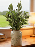 Artificial Olive Branches, Realistic Greenery Stems, DIY Home Decor (Set of 4) faux plants