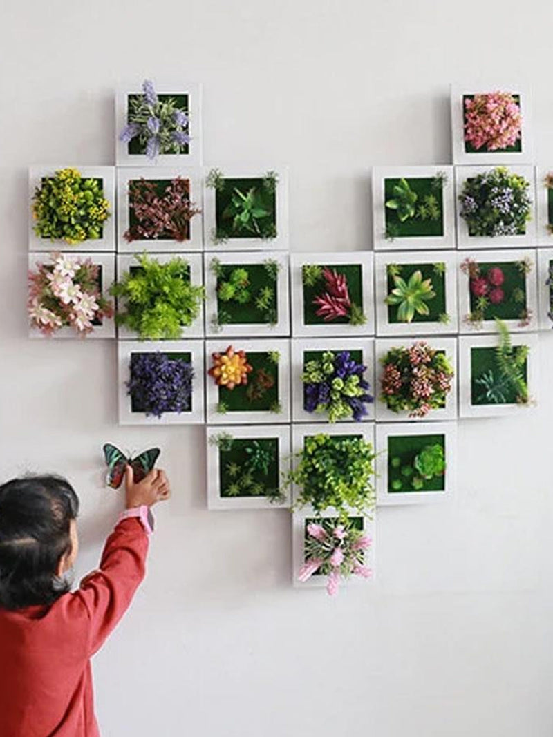 Artificial Flower Plant Wall Hanging Decoration,Fake Succulent Plants Hotel,Restaurant,Bar,Wall Decor faux plants