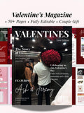 Couple Magazine Template Canva Custom Love Magazine Printable Anniversary Gift For Boyfriend Couple Valentine Memory Gift Love Romance Flower