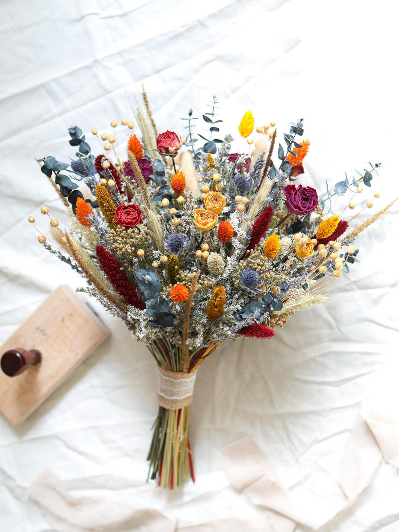 Forever Faded Floral Ð A Timeless Dried Flower Bridal Bouquet Bouquet
