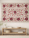 Silk Embroidered Suzani Wall Hanging Ð Large Floral Suzani 57x83 in silk flower
