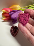 Ribbon Bow Heart Clay Cutter | Polymer Clay Earring Cutter | Valentines | Romance | Flowers | Love | Cameo | DIY Jewellery Making | CTR401 Love Romance Flower
