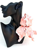Pink Flower Brooch - Extra Large Floral Accessory for Bold Style silk flower