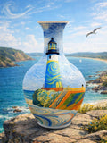 3D Lighthouse Puzzle Vase, Gourd Shape Vase, Unique DIY House Warming Decor for Flowers Display, 3D Assembly Art, Fun Craft Gifts for Kids house warming flower
