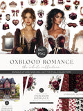 Victorian Clipart Romantic Love Clipart Valentine's Day Watercolor PNG Clipart Victorian Junk Journal Stickers Love Heart Clipart Bundle Love Romance Flower