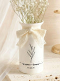 Custom Wedding Gifts Flower Vase, Personalized Engaged Vase, New Engaged Couple Gift, Wedding Gift for Newlyweds, Engagement Date wedding flower