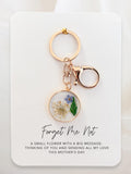 Forget me not Keyring, Memorial gift, bereavement gift, Sympathy, Comfort gift, Thinking of you gift, Mother's Day, For Friend, Loss Mum sympathy flower