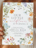 One Little Wildflower First Birthday Invite, Wildflower 1st Birthday Invite, 1st Birthday Invitation, Spring Floral Editable Template LWF birthday flower
