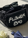 Flower Bro Fanny Pack Custom Wedding Belt Bag Personalized Accessory for Groomsmen Ushers and Flower Crew Ceremony Event Use wedding flower