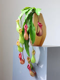 3 Pcs Soft Rubber Artificial Pitcher Plants Hanging Carnivorous Creative Floral Unique Niche Filler faux plants