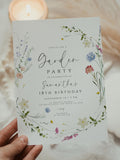 Wildflower Birthday Invitation Garden Party Invite Girl Floral Spring Flowers Editable 16th 18th 21st Birthday Invitation Printable Digital birthday flower