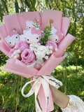 Kitty Plush Doll Bouquet - Anniversary Keepsake Gift Bouquet