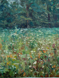 And flowers all around. Original painting by Ukrainian artist A. Tyrygin. 25-30 cm, oil on cardboard FLOWER DELIVERY