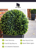 23_ XL Cedar Topiary Ball Ð Outdoor Artificial Topiary for Porch Planters|Faux Cypress Topiary Sphere for Garden Bush -Christmas Urn Filler faux plants
