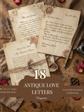 Antique Love Letters Printable Pages, Vintage Romantic Letters, Old Handwritten Script, Junk Journal Backgrounds, Ephemera Love Romance Flower