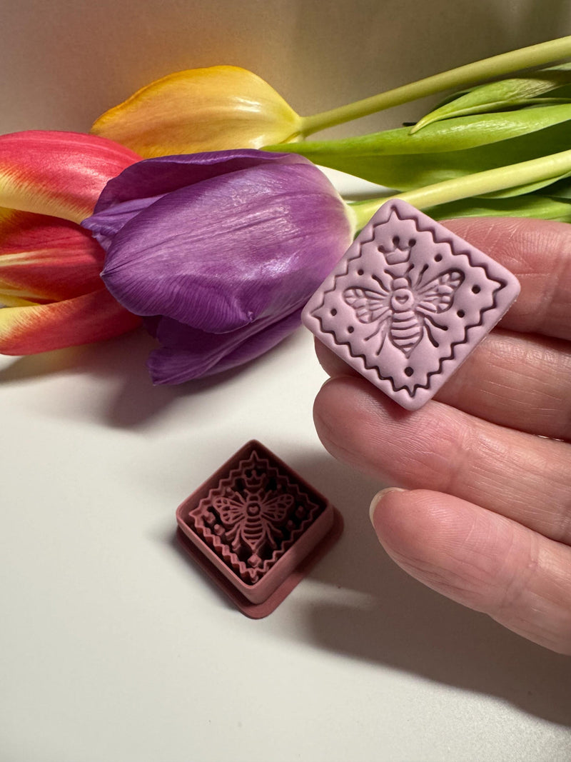 Queen Bee Clay Cutter | Polymer Clay Earring Cutter | Valentines | Romance | Fancy | Floral | Love | DIY Jewellery Making | CTR392 Love Romance Flower
