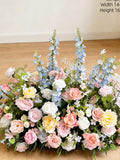 Wedding Aisle Flowers Pastel Wildflower : Elegant Rose & Hyacinth Decor centerpiece wedding flower